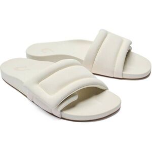 Olukai Sunbeam Slide Womens Off White Slip On Comfort Sandals Casual Size 10 New